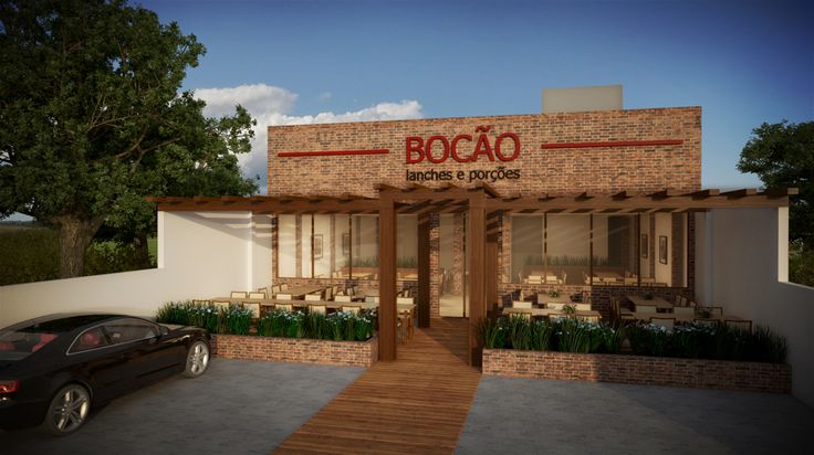 Projetos que integram áreas externas com pergolados de madeira e amplas aberturas de vidro promovem uma sensação de amplitude e conforto térmico. O design inteligente da fachada é o primeiro passo para criar uma experiência acolhedora para o cliente antes mesmo dele entrar no estabelecimento.