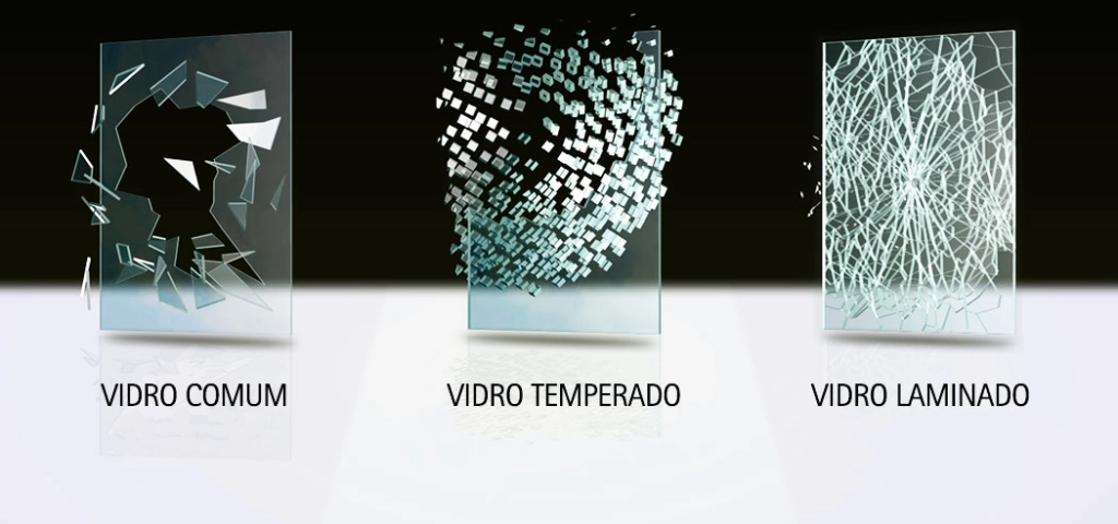 Vidro Temperado, Comum e Laminado: Diferenças